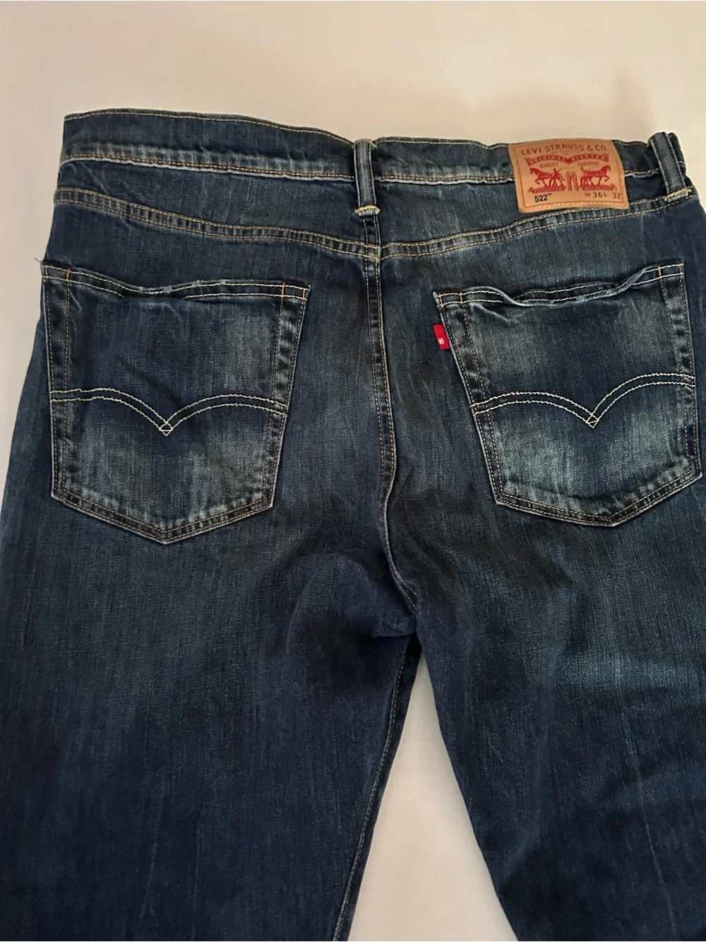 Levi's Straight Fit Faded Blue Men's Jeans